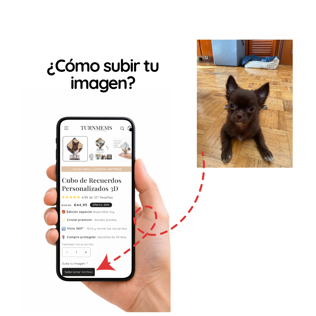 Cubo de Recuerdos Personalizados 3D